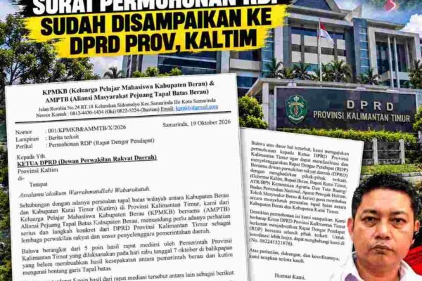 KONFLIK TAPAL BATAS BERAU-KUTIM BELUM TUNTAS, SURAT PERMOHONAN RDP SUDAH DISAMPIKAN KE DPRD PROV, KALTIM
